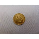 1893 gold half Sovereign