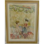 Constantin Andreevitch Terechkovitch 1902-1978 framed and glazed limited edition polychromatic print