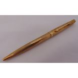 9ct yellow gold Parker ballpoint pen, approx total weight 19.0g