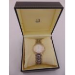 Dunhill Londinium bi colour wristwatch in original packaging