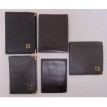 Five assorted Dunhill leather credit card wallets