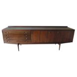 Robert Heritage for Archie Shine Hamilton rectangular sideboard with four drawers and two cupboards,
