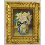 Willem Cruikshank 1848-1922 framed and glazed watercolour still life of flowers in a vase, signed
