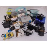 A quantity of cameras and accessories to include Minox, Coronet and Canon(10)