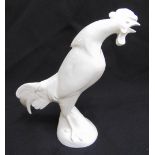 Meissen blanc de chine figurine of a cockerel, marks to the base, 22cm (h)