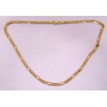 9ct yellow gold fancy link necklace, approx total weight 25.3g