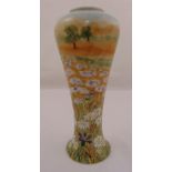 Cobridge Stoneware vase decorated with flowers and leaves, marks to the base, limited edition 31/