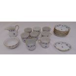 A quantity of Herend porcelain to include a milk jug, sugar bowl, cups and saucers (19)