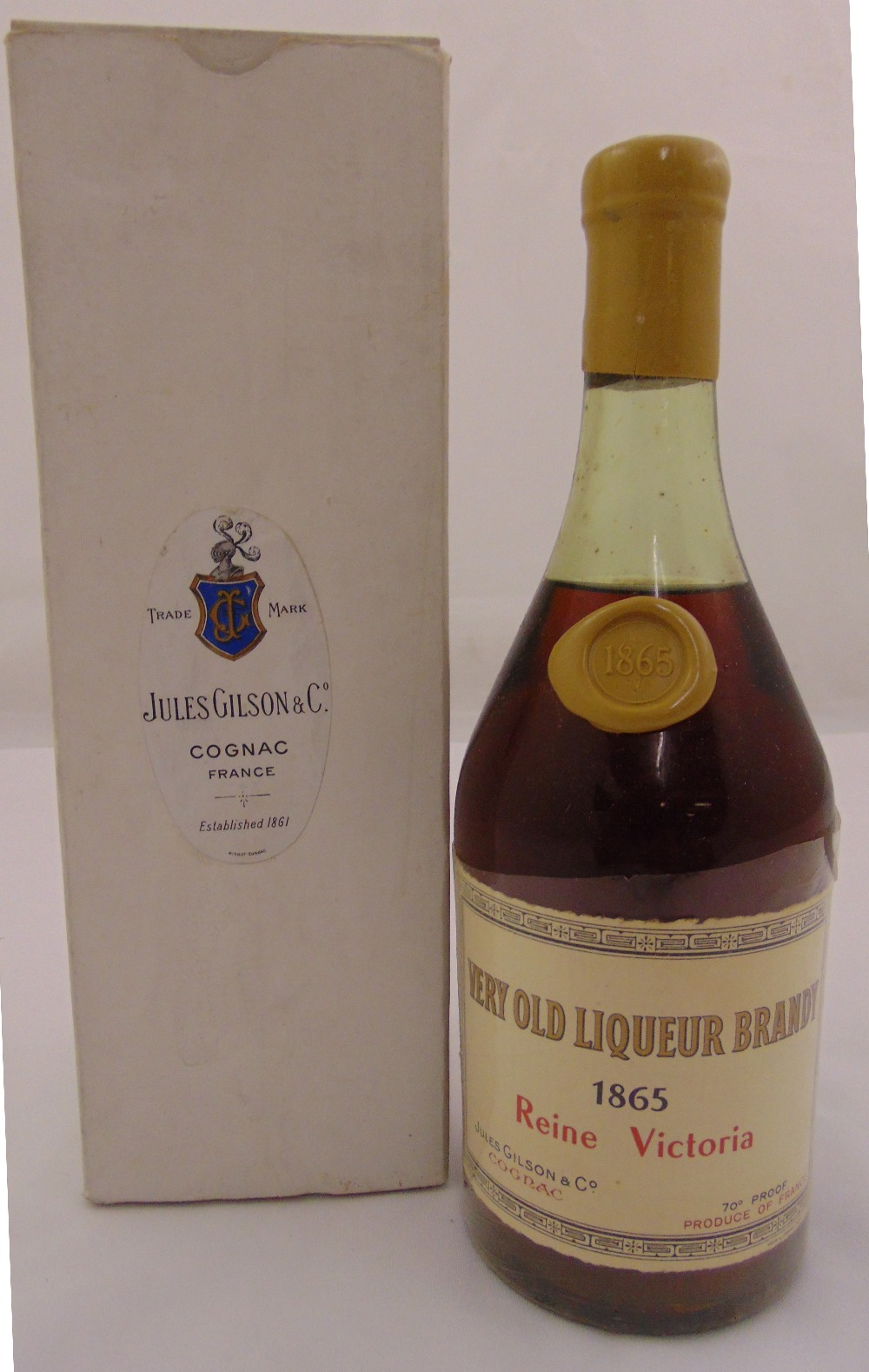 Jules Gilson & Co. 1865 Cognac Reine Victoria, 70cl in original packaging