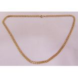9ct yellow gold fancy link necklace, approx total weight 7.2g