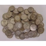 A quantity of shillings 1915-1936 approx 109 coins, approx total weight 600g