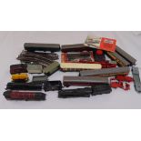 A quantity of Hornby OO gauge model railway to include engines and tenders, rolling stock and