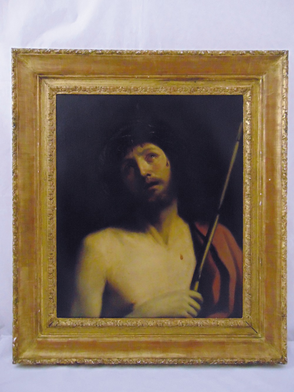 Attributed to Francesco Trevisani framed oil on canvas Christ Crowned with Thorns, to include