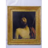 Attributed to Francesco Trevisani framed oil on canvas Christ Crowned with Thorns, to include