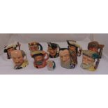 Ten Royal Doulton character jugs to include The Shakespearean collection William Shakespeare