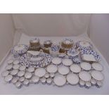 Spode Colonial Blue dinner service to include dinner plates, dessert plates, tea plates, soup dishes