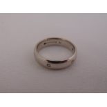 9ct white gold and diamond gypsy set ring, approx total weight 5.2g