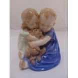 Royal Copenhagen figural group of children, marks to the base, 14cm (h)