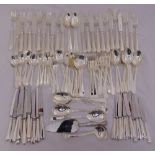 Cooper Bros silver plated flatware for twelve place settings