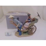 Lladro 1383 Rickshaw in original packaging, 31 x 38 x 19cm