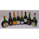 A quantity of alcohol to include champagne, cognac and liqueur (8)