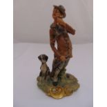 Capodimonte figurine Return from The Hunt, signed Volta, to include COA, 27.5cm (h)