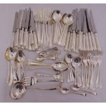 Cooper Bros silver plated flatware for twelve place settings