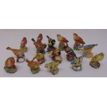 A quantity of Royal Worcester figurines of birds modelled by Eva Soper (14)