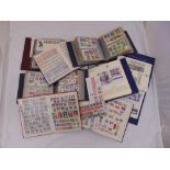 A quantity of GB and foreign stamps in eleven albums