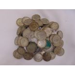 A quantity of pre 1947 silver florins, approx total weight 1481g