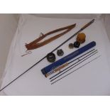 Orvis Hydros fishing rod in fitted case, an Orvis Battenkill reel in fitted leather case, a