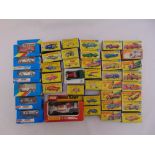 A quantity of Matchbox diecast to include cars, vans, and Superfast series, playworn all boxed, wear