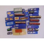 A quantity of Hornby Dublo coaches, trucks and accessories some in original packaging (34)