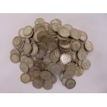A quantity of pre 1947 silver sixpences, approx total weight 512g
