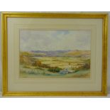 I.R. Macgregor framed and glazed watercolour of an English landscape, signed bottom left, 33 x 48.