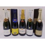 A quantity of cased champagne to include Pol Roger, Taittinger and Louis Roederer (5)