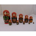 A Russian Matryoshka doll to include ten graduated dolls, tallest 26cm (h)