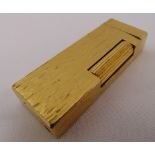 Dunhill bark finish gold plated cigarette lighter