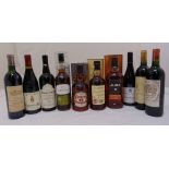 A quantity of fine whisky and wines to include Chivas Regal, Glenalba, Jura, Balvenie Double Wood,