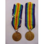Two WWI medals with original ribbons