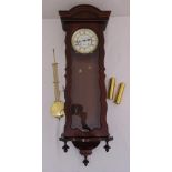 James Stewart of Armagh mahogany cased wall regulator the white enamel dial with Roman numerals to