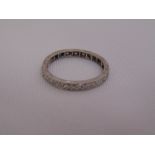 Platinum and diamond eternity ring, approx total weight 3.6g