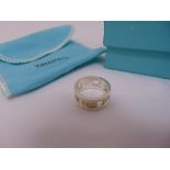 Tiffany silver ring, approx total weight 8g, to include original packaging
