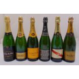 A quantity of champagne to include Laurent Perrier vintage 1996 , Mumm and Verve Clicquot (6)