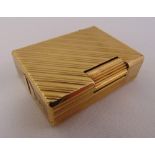 S T Dupont gold plated cigarette lighter