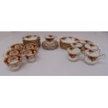 A quantity of Royal Albert Old Country Roses and Lady Hamilton cups, saucers and plates (40)