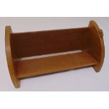 A Robert Mouseman Thompson rectangular oak book stand, 20 x 45 x 21cm