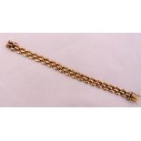 9ct yellow gold fancy link bracelet, approx total weight 21.7g