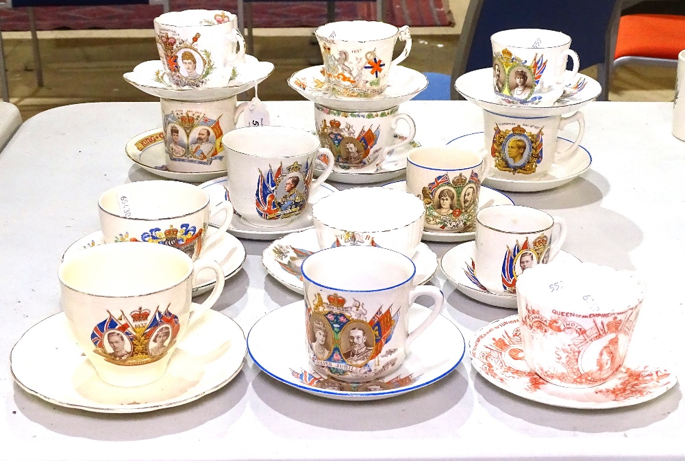 Victorian and other Royal commemorative cups and saucers