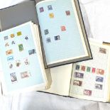 3 stamp albums with Commonwealth and world stamps